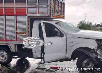 Camioneta impactó barra de contención de la Cosolea-Nuevo Teapa - Imagen de Veracruz