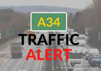 LIVE UPDATES: Drivers warned of delays on Oxfordshire's A34