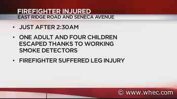 Firefighter suffered leg injury during East Ridge Rd fire