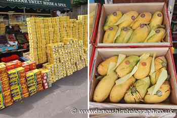 ‘Tower of mangoes’ turning heads on side of Blackburn road