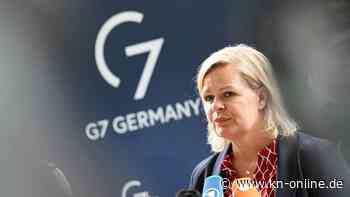 Faeser: Geleakte G7-Dokumente haben keinen Einfluss auf Einsatzplanung