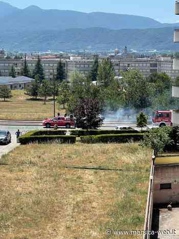 AVEZZANO: DOMATO UN PRINCIPIO D'INCENDIO NELLA PINETINA DI VIA PARRI - MarsicaWeb