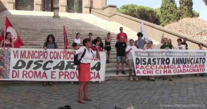 Incendio Malagrotta, protesta dei comitati in Campidoglio: “Disastro annunciato. Perché non ci hanno evacuato? Respirata aria tossica”