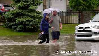 'This is insane': Saskatoon streets flood during downpour