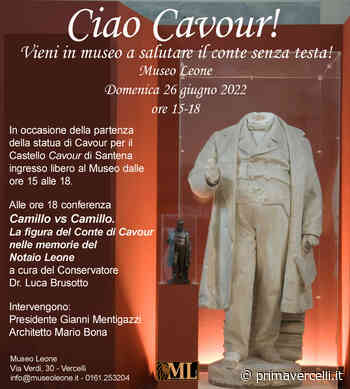“Ciao Cavour. Vieni a salutare il conte senza testa” - Prima Vercelli