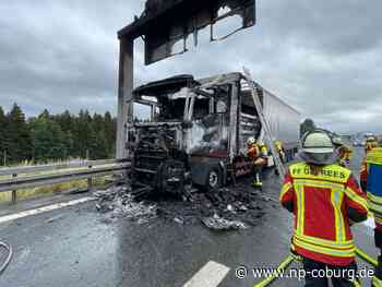 A9 Richtung Berlin - Lastwagen steht in Flammen - Neue Presse Coburg