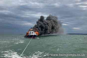 Two rescued after motor cruiser catches fire and sinks - Ealing Times