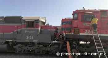 Dos locomotoras chocan de frente cerca de la carretera Hermosillo-Sahuaripa - Proyecto Puente