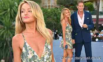 David Hasselhoff's wife Hayley Roberts goes braless in a mini dress with the actor in Monte-Carlo - Daily Mail