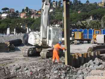 Rapallo: spiaggia delle Saline, ancora un fine settimana di lavori - LevanteNews.it