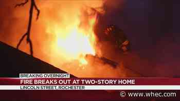 House fire causes partial roof collapse on Lincoln Street