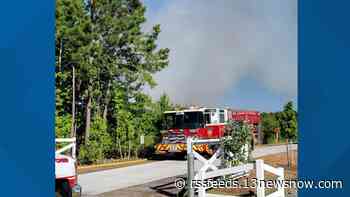 100 acres burned in Chesapeake brush fire