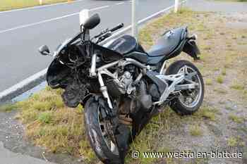 Motorradfahrerin wird bei Unfall in Verl verletzt - Westfalen-Blatt