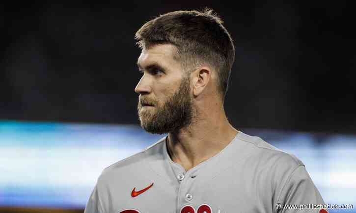 Phillies Nuggets: Bryce Harper out of the lineup for second straight day