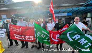 Labour MP joins Bromley rail work strikers
