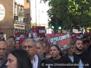 Anti-knife crime protest after murder of Ali Baygoren in Tottenham