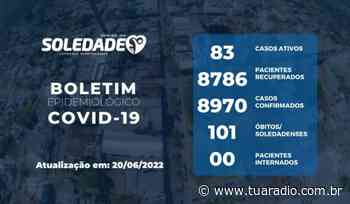 Soledade registra o 101° óbito pela Covid-19 - Tua Rádio