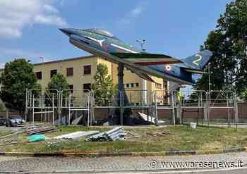 A Gallarate parte il restauro dell'aereo G91 delle Frecce Tricolori - varesenews.it