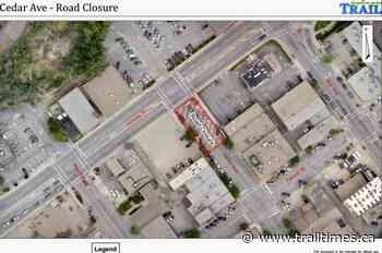 Block of Cedar Avenue in downtown Trail will be closed this week - Trail Times