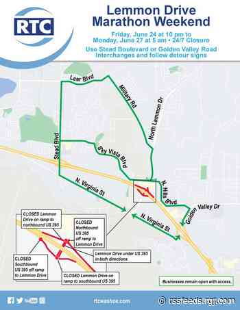 Expect road closures at Lemmon Drive this weekend as construction continues
