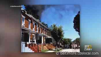 One Person In Critical Condition Following House Fire In East Baltimore - CBS Baltimore