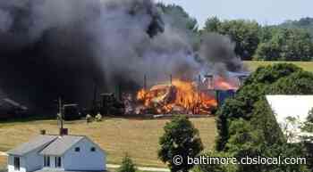 Boy, 15, Charged With Arson In Harford County Barn Fire - CBS Baltimore