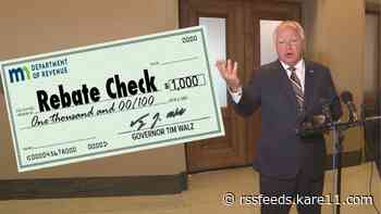 Walz doubles rebate check pitch