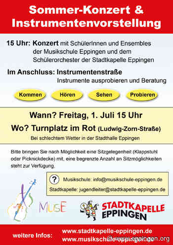 ▷ Sommerkonzert und Instrumentenvorstellung - Eppingen.org