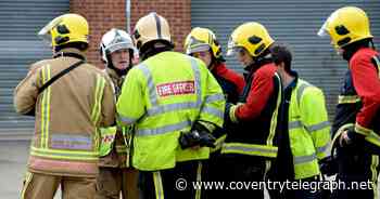 Footage shows flames licking into air as Coventry grass fire started deliberately - Coventry Live