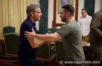 "Vous êtes mon héros"... En visite en Ukraine, l'acteur américain Ben Stiller a rencontré Volodymyr Zelensy et des victimes de la guerre
