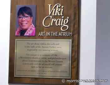 A plaque for Viki: Educator, artist, philanthropist, gardener - Morristown Green