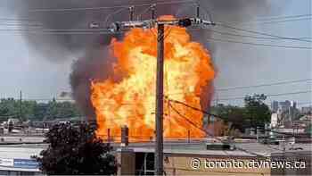 Evacuations underway due to 'active explosion' at equipment facility in Toronto