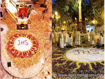 Trani religiosa, le immagini della festa del Corpus Domini con il ritorno dell'infiorata - ilgiornaleditrani - Radio Bombo