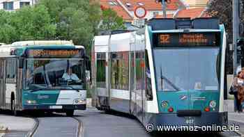 Potsdam: Polizei-Einsatz in Bus und Straßenbahn - Sperrung nach Bornstedt - Märkische Allgemeine Zeitung