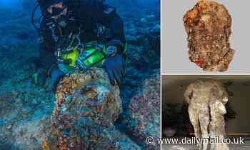 Marble head believed to be the missing piece a 2,000-year-old headless statue of Hercules