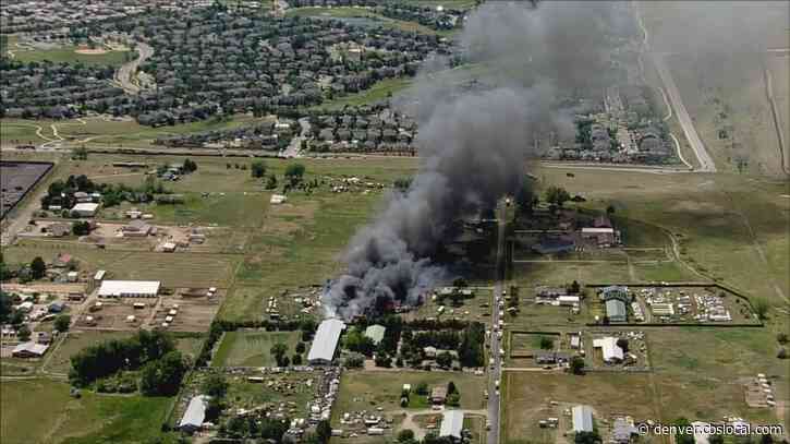 Firefighters Respond To Grass Fire In Weld County