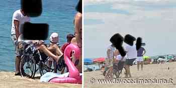 Sedia con disabile trascinata in spiaggia priva di passerella - La Voce di Manduria