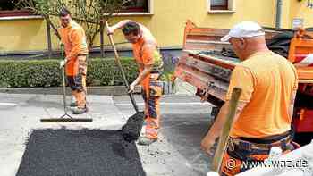 Sonnenschein in Witten nach Absacken der Straße wieder frei - WAZ News
