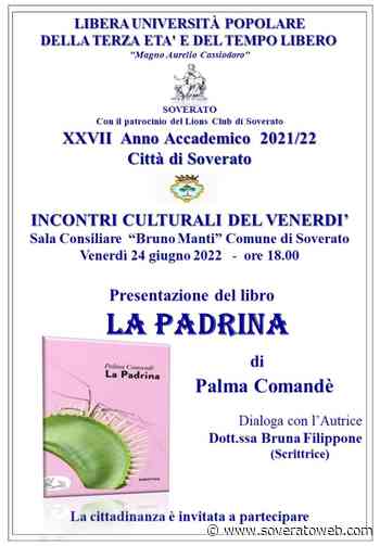 Soverato – Venerdì 24 Giugno la presentazione del libro “La Padrina” - Soverato Web