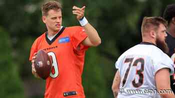 Cincinnati Bengals 53-man roster projection includes a battle to be Joe Burrow's No. 4 receiver - ESPN