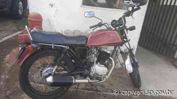 Guarda Civil de Capivari apreende motocicleta com placa adulterada na região central - capivari.sp.gov.br