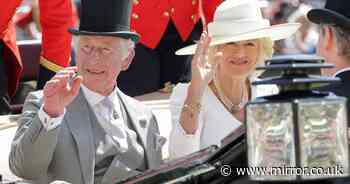 Prince Charles and Camilla beam in their carriage as they join TV stars at Royal Ascot - The Mirror