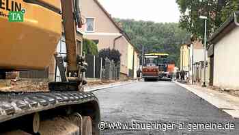 Sanierung der Witzlebenstraße in Niederroßla auf Zielgeraden - Thüringer Allgemeine