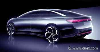 Volkswagen Teases Electric ID Aero Sedan Concept     - CNET
