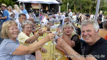 Endlich wieder Weinfest in Bad Marienberg: Kühler Rebensaft setzt Kontrapunkt zur Hitze - Rhein-Zeitung
