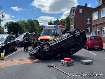 Auto überschlägt sich in Stade – Salztorswall voll gesperrt - Blaulicht - Tageblatt-online