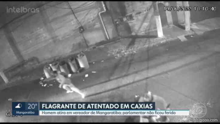 Vídeo mostra atentado a vereador de Mangaratiba, RJ - Globo