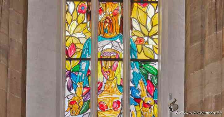 Weitere Lüpertz Glasfenster in Bamberger St. Elisabeth