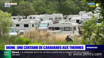 Digne-les-Bains: une centaine de caravanes installées illégalement - BFMTV