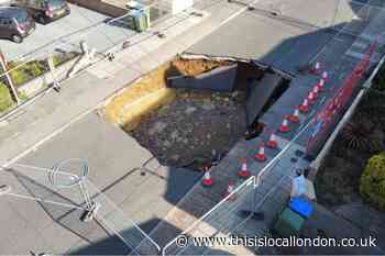 Martens Avenue Bexleyheath road closed due to sinkhole